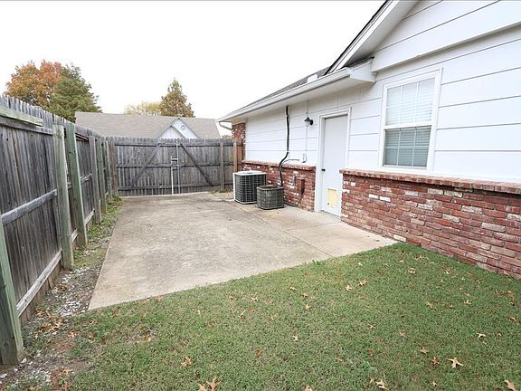 Driveway inside fence