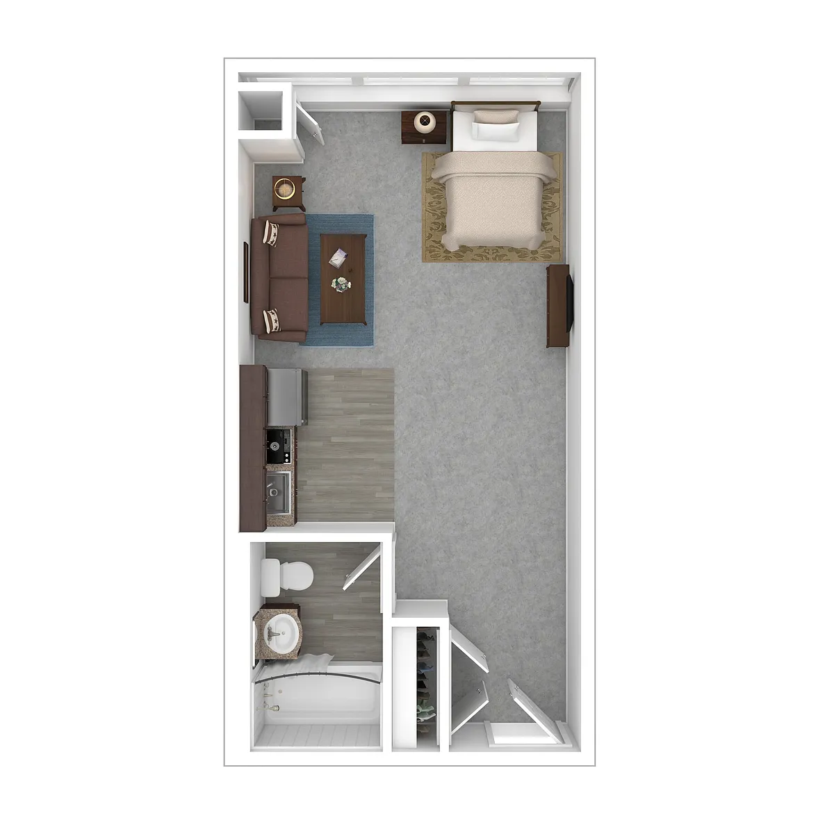 Floor plan The Classic Studio- Furnished