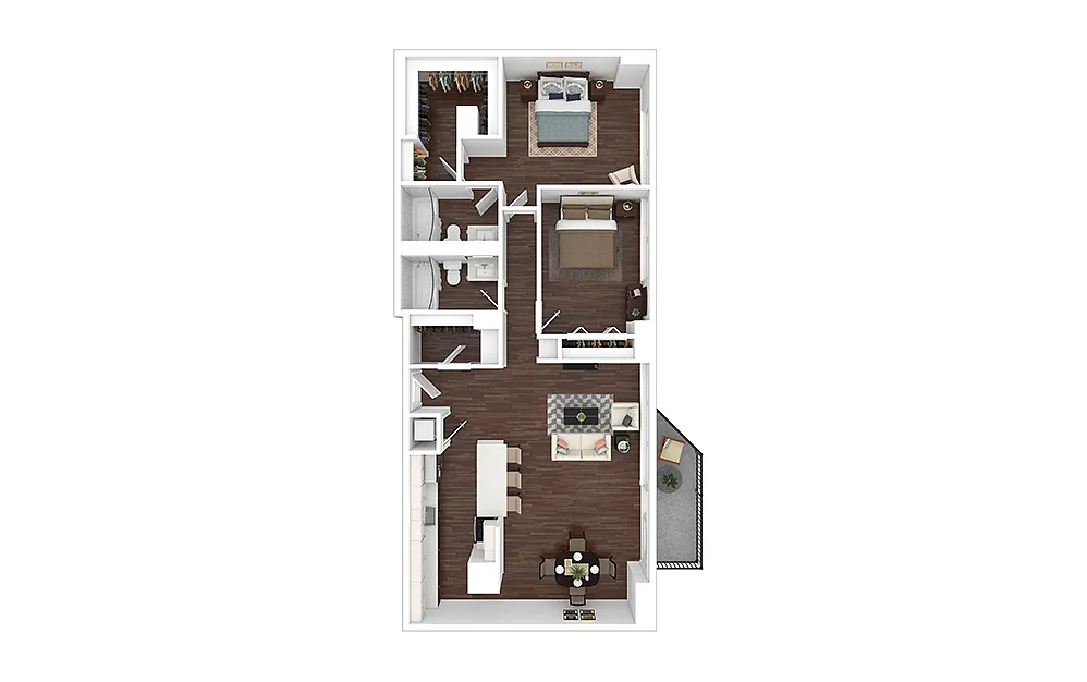 Floor plan B17 - Renovated
