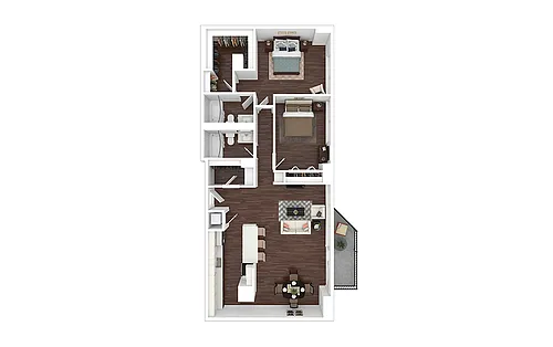 Floor plan B17 - Renovated