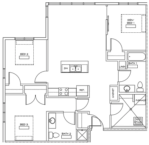 Floor plan 3 Bedroom