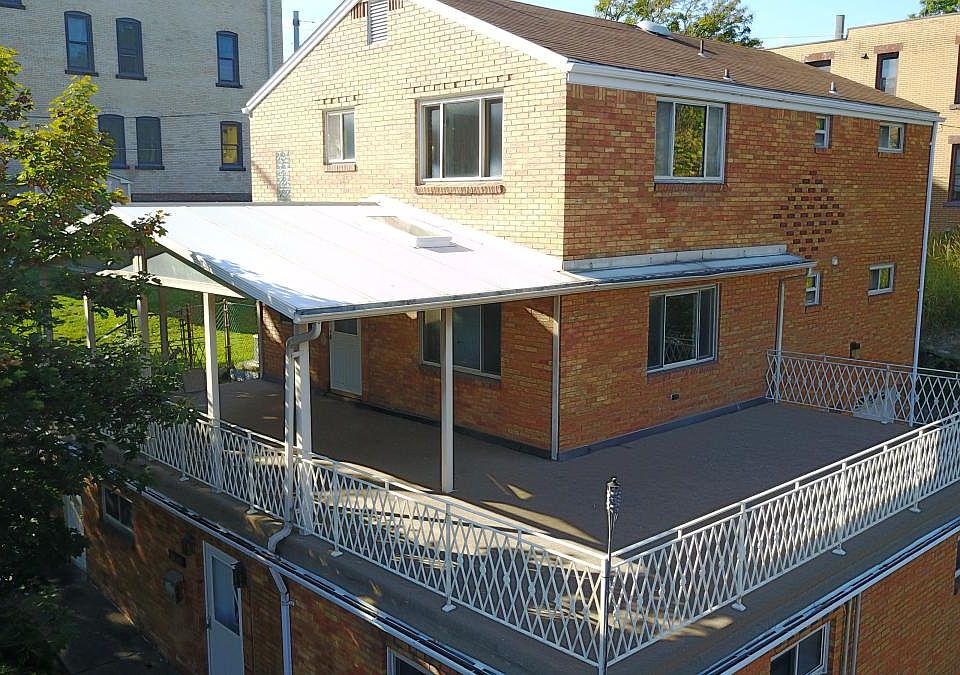 partial covered patio.