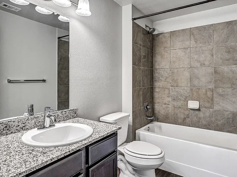 Granite countertops and garden tubs in every floor plan