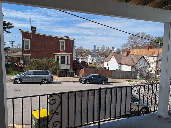 Amazing view of downtown Cincinnati! Porch cover ensures you can enjoy the view in all types of weather.