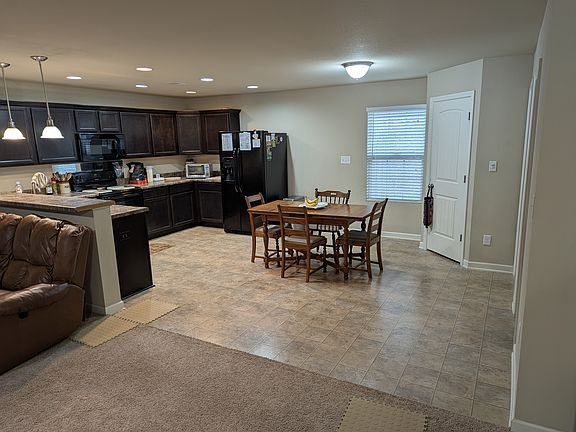 kitchen as viewed from living room