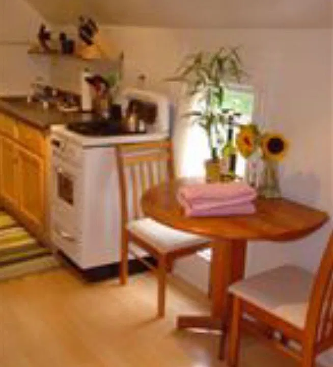 Kitchen with seating area
