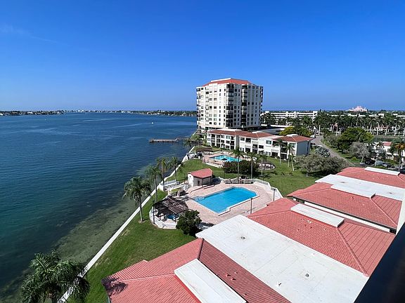 View of Bay from balcony with Gulf in the background and the views of The Don CeSar Hotel