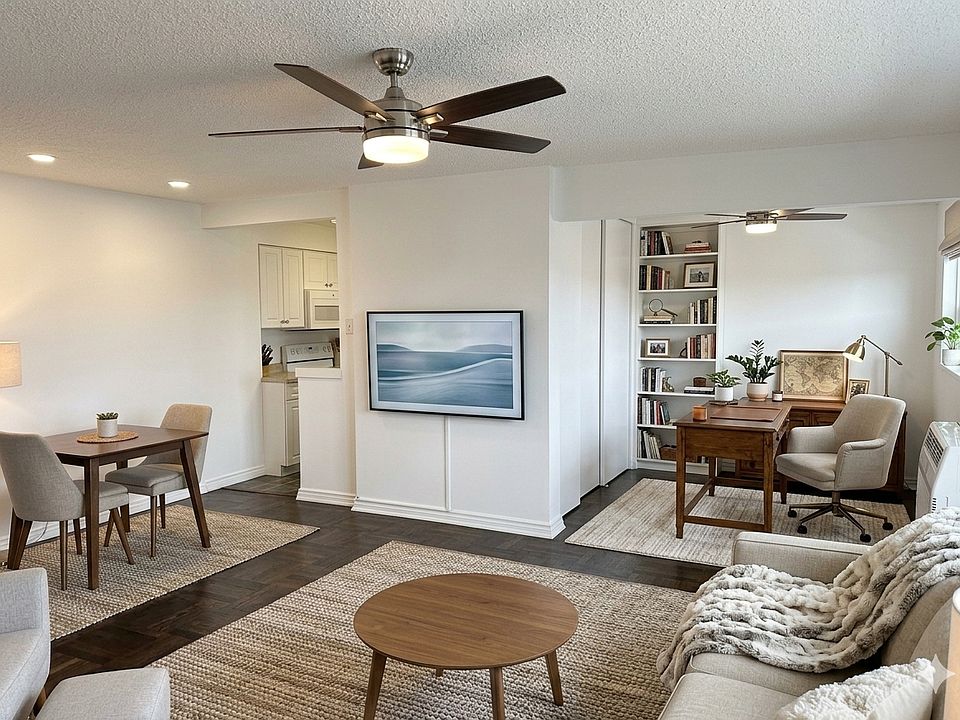 Dining/Living area and Den. (Layout for illustration only)