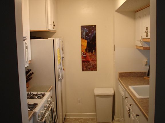 Kitchen has upgraded countertops and cabinets. All applicances are included.