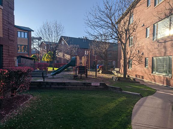 Small playground next to building