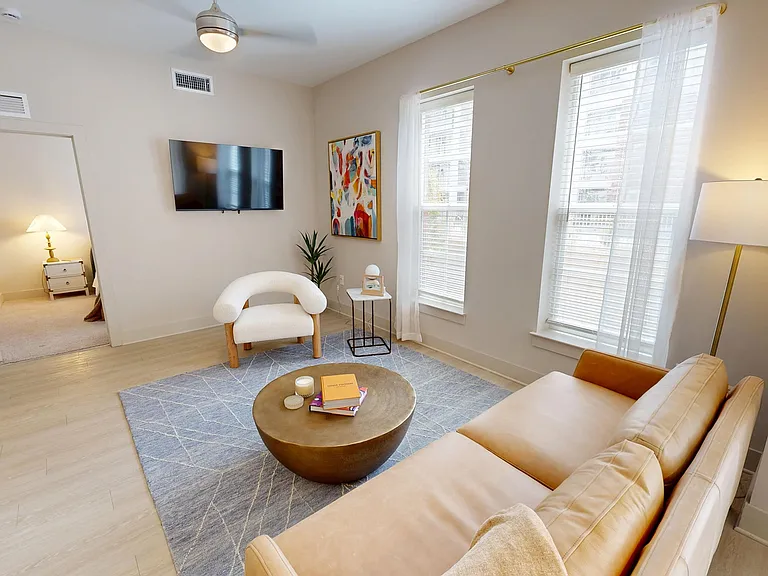 Open living space with modern finishes