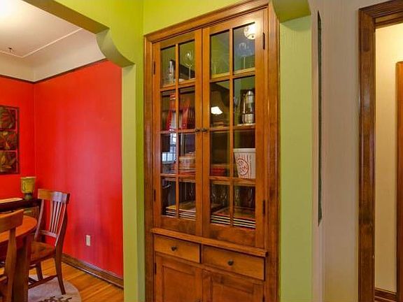 built-in near dining room