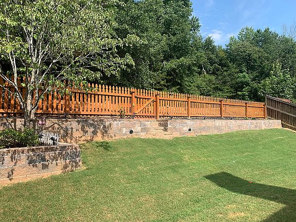 Retaining Wall Backyard