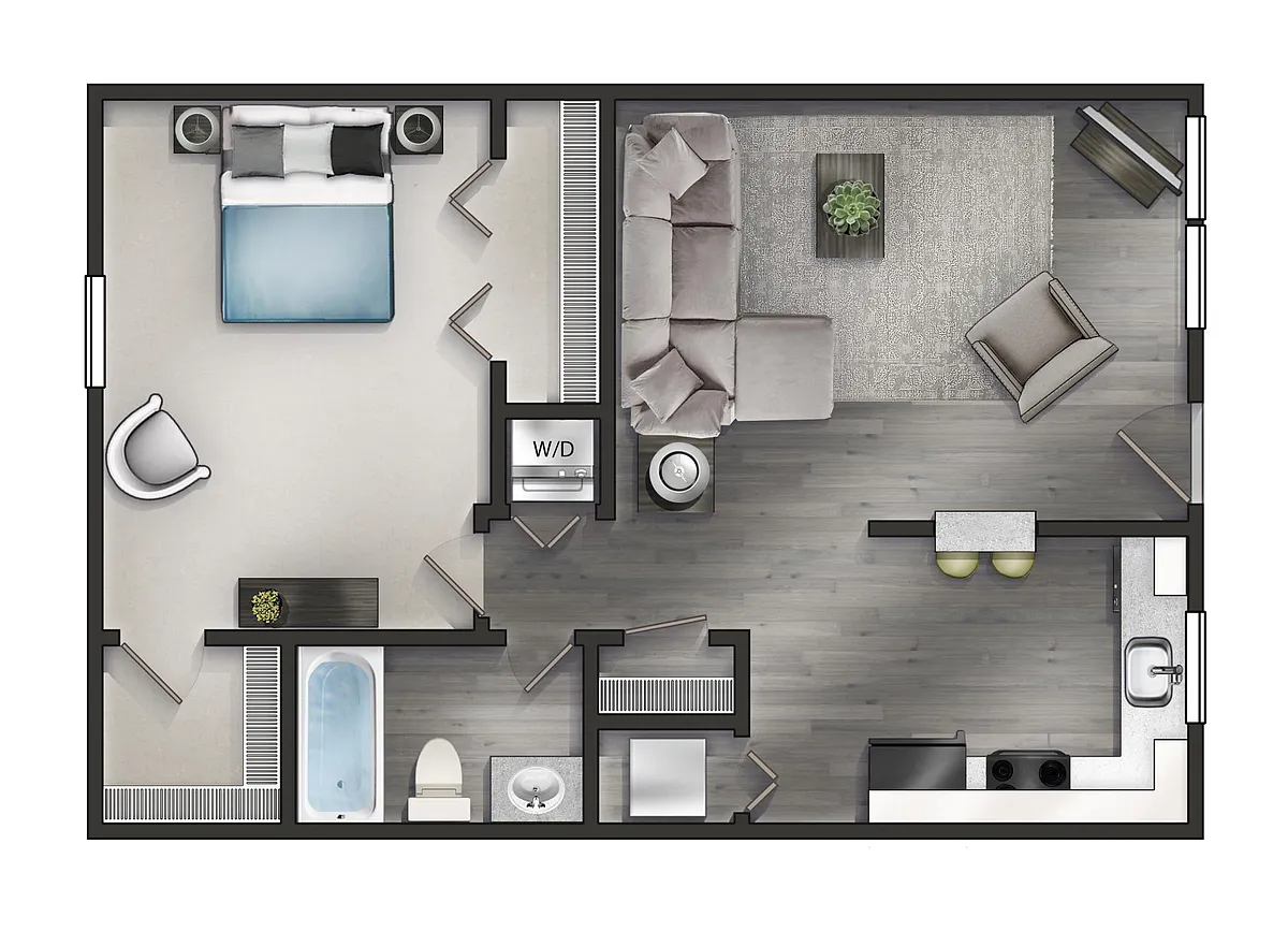 Floor plan One Bedroom