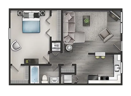 Floor plan One Bedroom