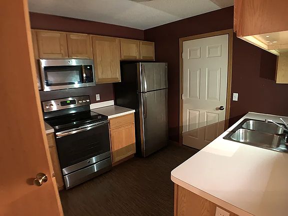 Kitchen with stainless steel appliances