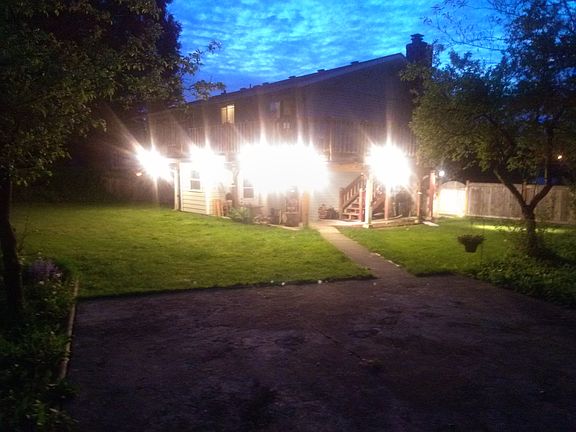 Backyard Night Lighting