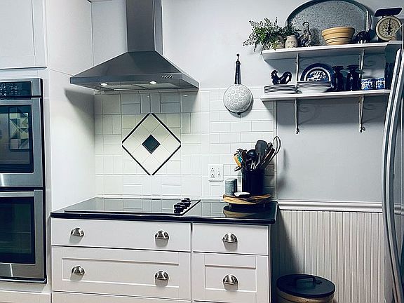 Double oven, stove top, hood