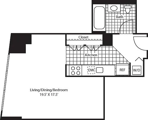 Floor plan Studio