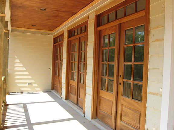 Beautiful wood doors.