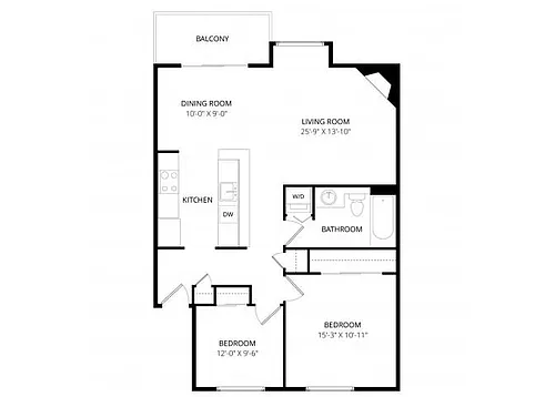 Floor plan 2 Bedroom