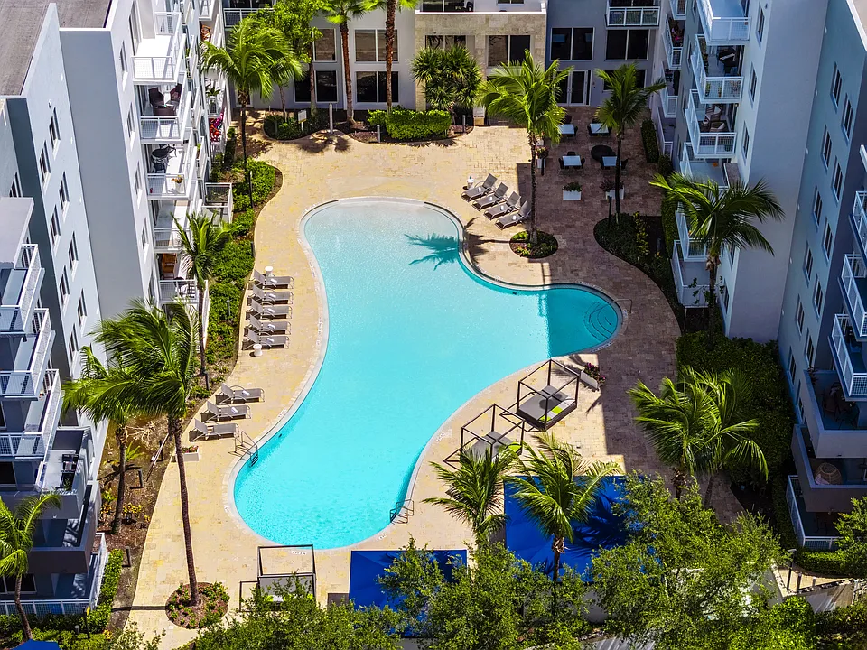 Aerial View Of Expansive Swimming Pool
