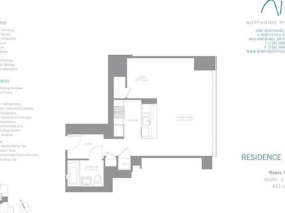 2nd image of 1 Northside Piers APT 12F
