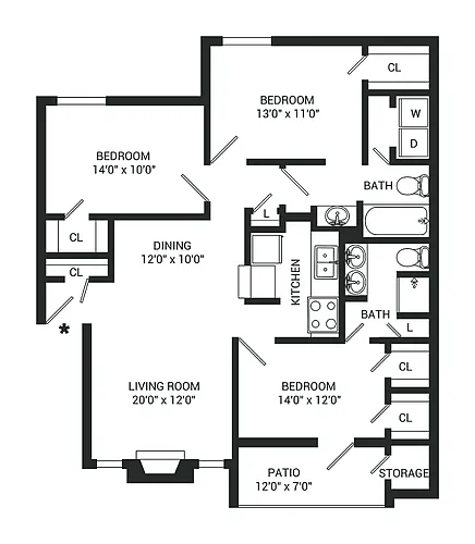 Floor plan Carter