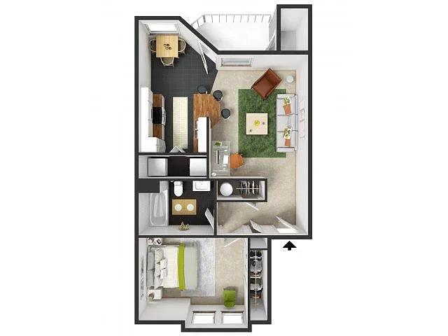 Floor plan Coquille