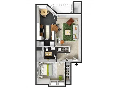 Floor plan Coquille