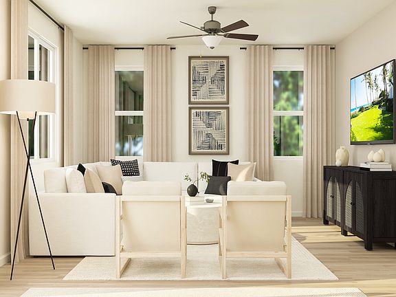 The family room is the perfect place to unwind.