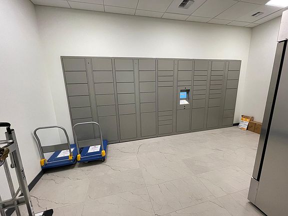 Mail room with cold storage