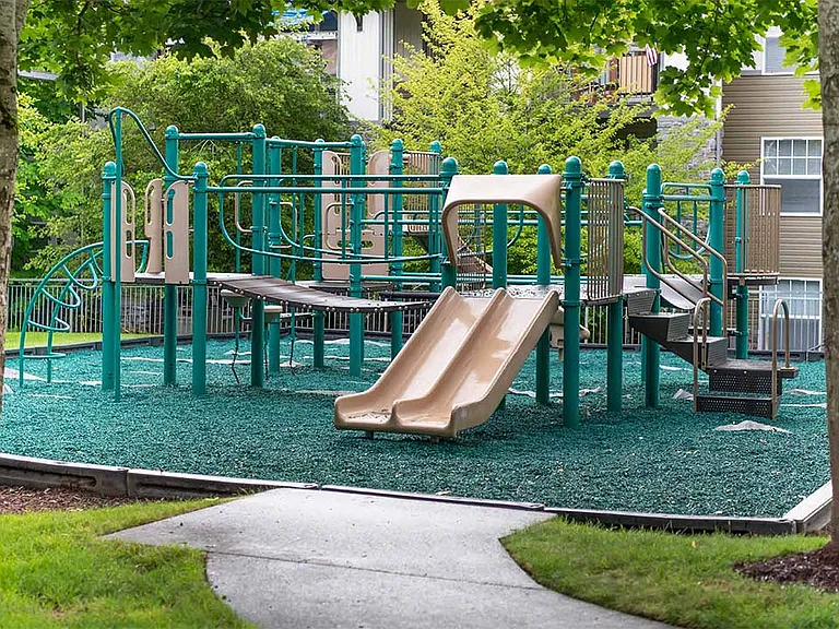 Apartment community Playground at Griffis North Creek in Bothell, Washington.