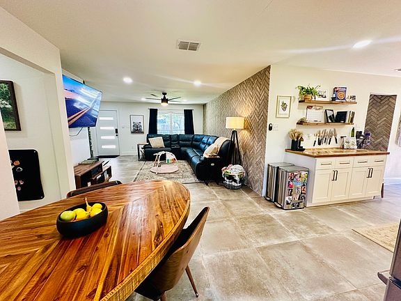 Living Space/Kitchen Staged