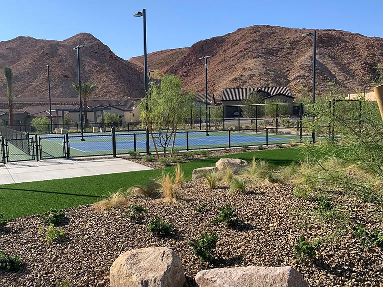 Pickle ball courts.