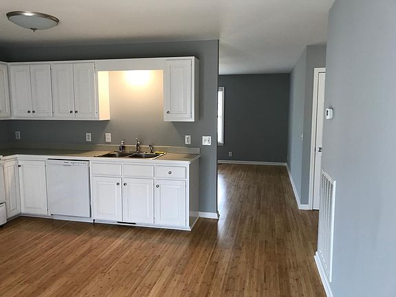 View from kitchen into living room