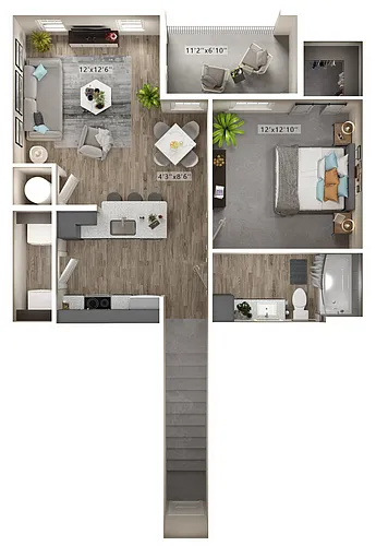 Floor plan Upper Trousdale