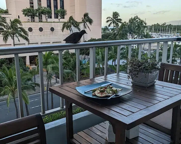 Enjoy meals on your Oceanside Patio!