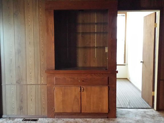 trophy cabinet with light