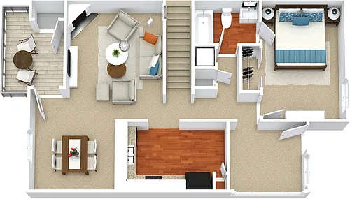 Floor plan The Clearwater Townhome