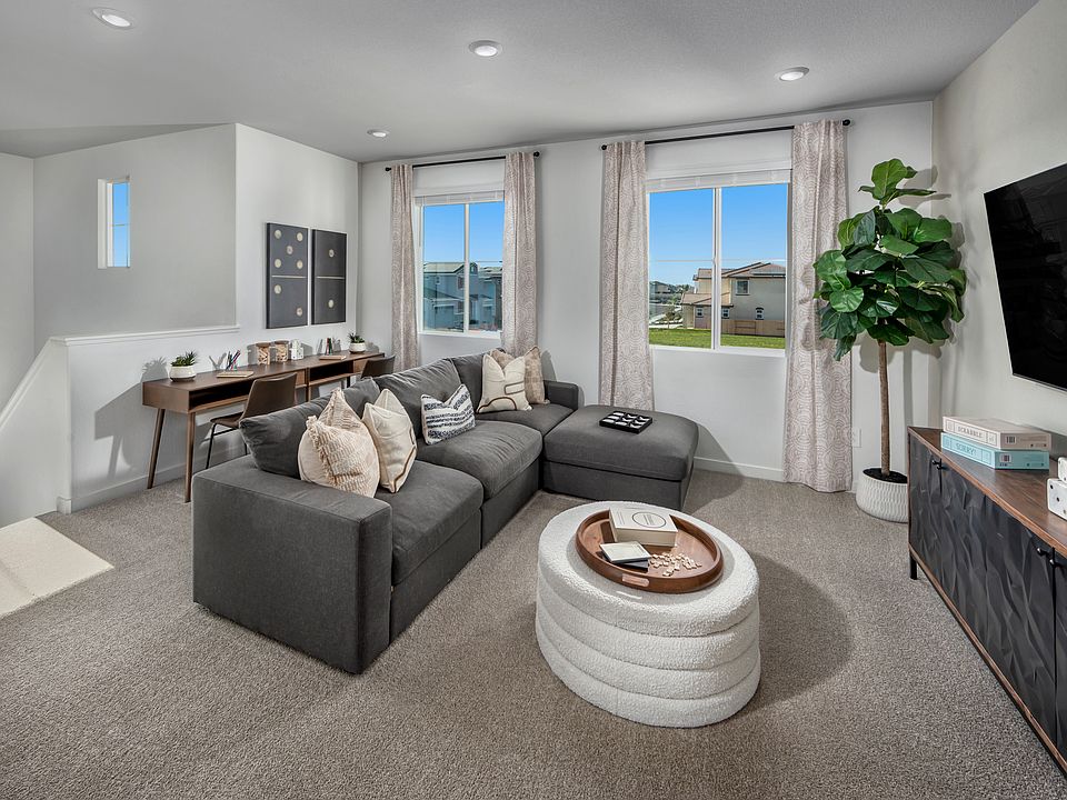 A modeled 5028 plan at a nearby Meritage Community in Oakley, CA