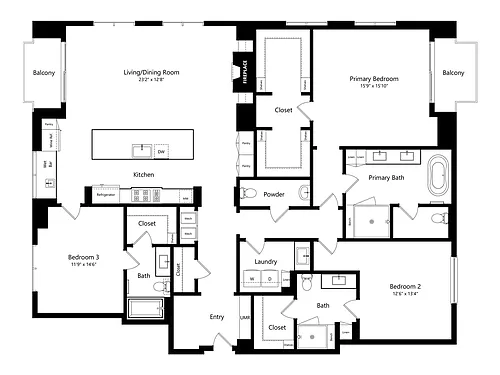Floor plan PH9