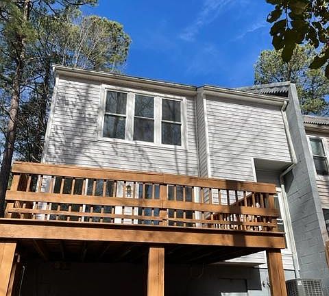 Back of townhome. New siding and decking.