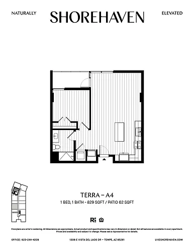 Floor plan Terra - A4