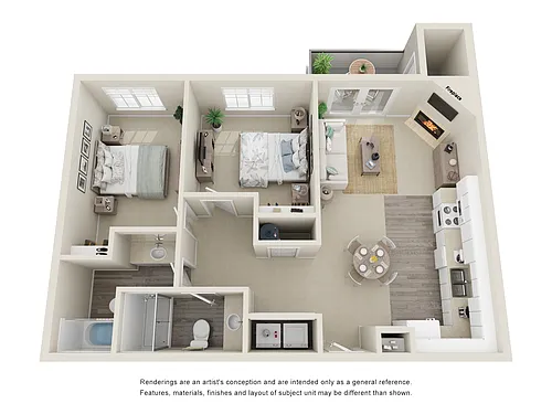 Floor plan Two bedroom