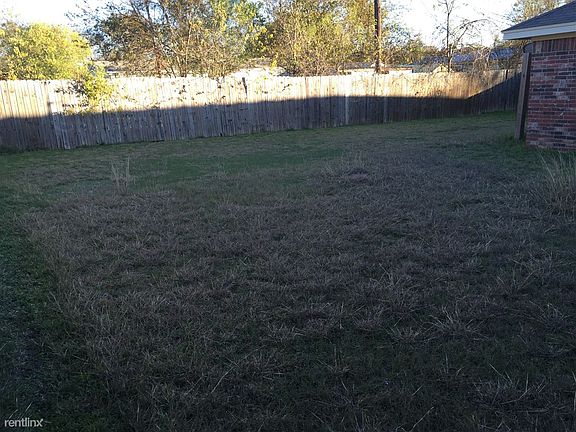 Half of the back yard