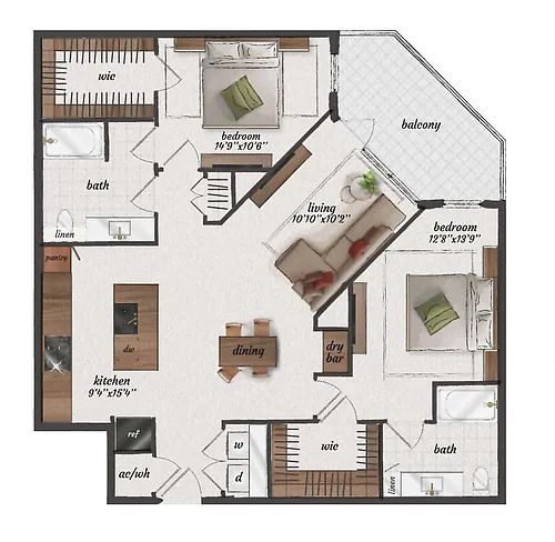 Floor plan B6