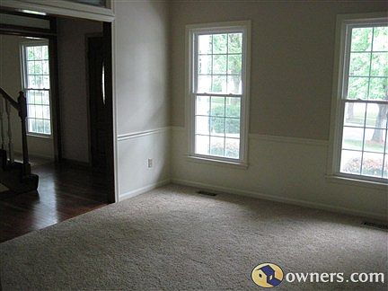 Formal dining room off entry
