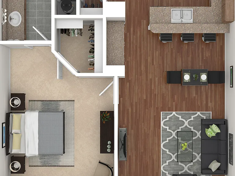 A2 3D Floor Plan A2 3D Floor Plan