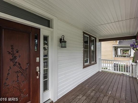 Decorative front door with keyless entry